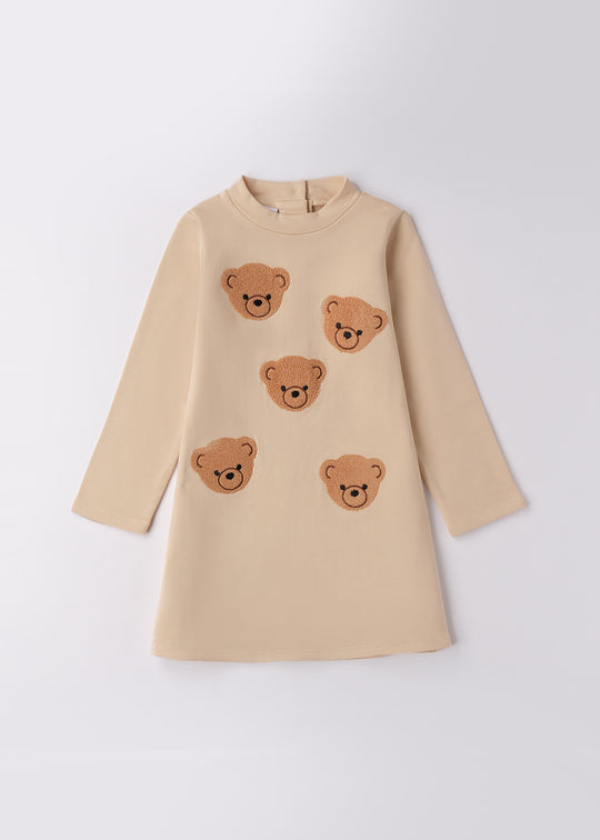 Rochita Maneca Lunga Fete Bej Ursuleti 4.F379/00 iDO