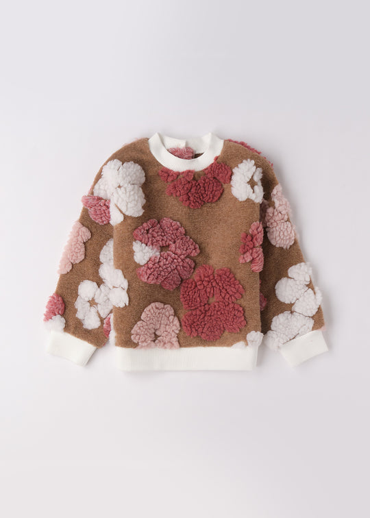 Bluza Fete Maro Aplicatii Flori Roz 4.F736/00 iDO