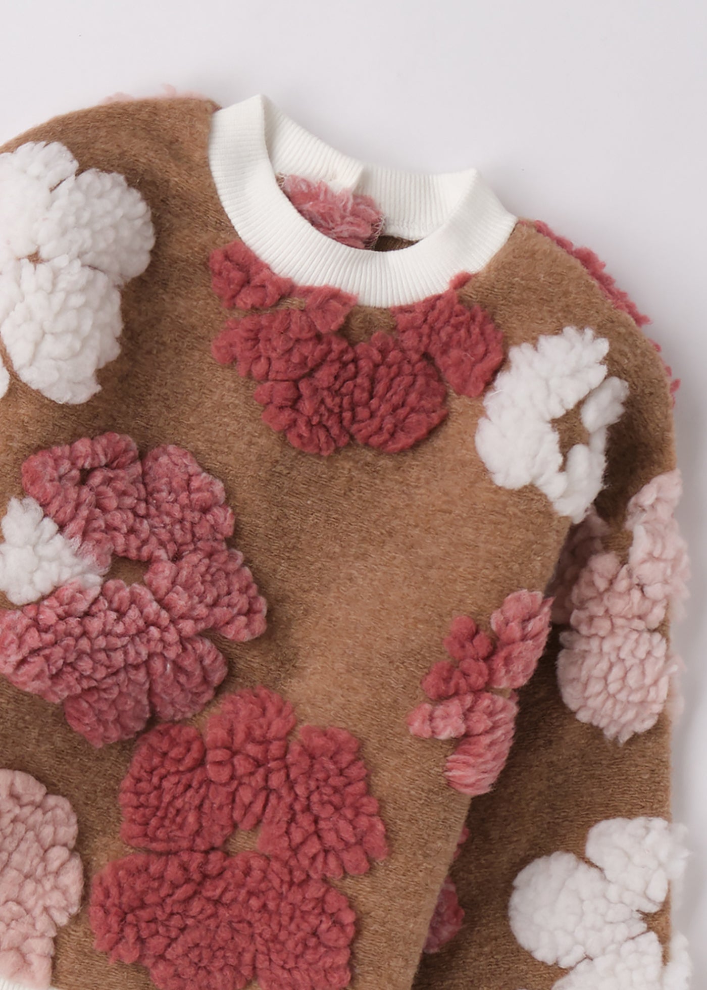 Bluza Fete Maro Aplicatii Flori Roz 4.F736/00 iDO