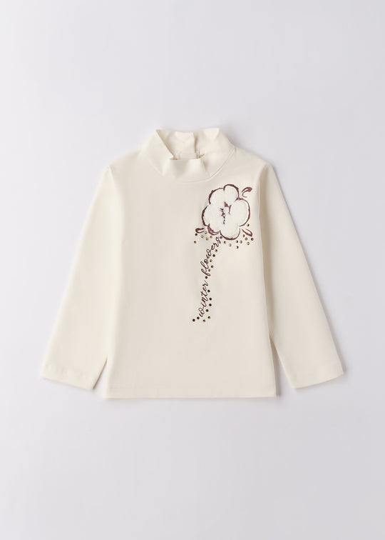 Helanca Fete Crem Floare 4.F737/00 iDO