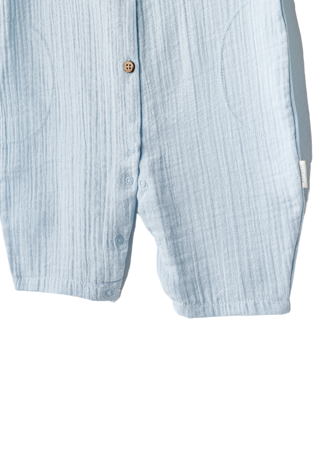 Salopeta Lunga Bleu cu Fermoar AC25883 Andywawa