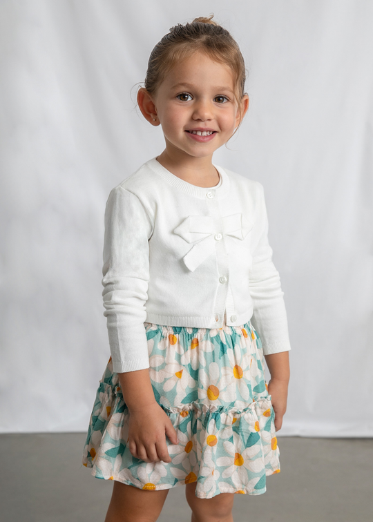 Cardigan Tricotat Crem 321 Mayoral