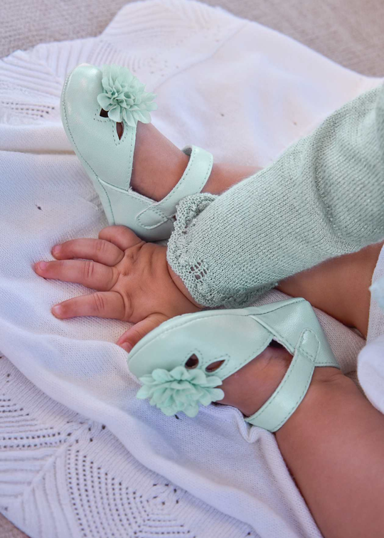 Balerini Turquoise cu Floare 9091  Mayoral