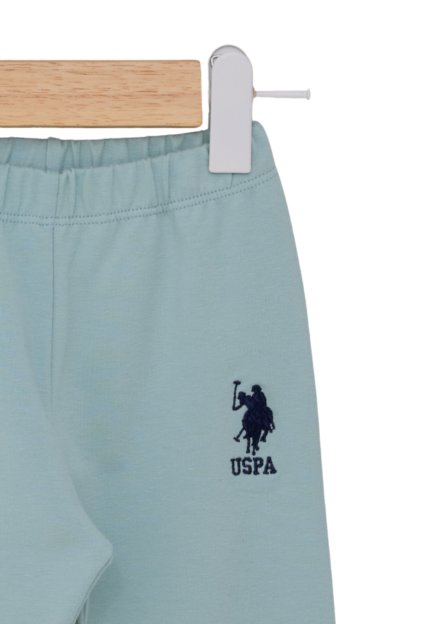 Set Trening 2 Piese Bluza si Pantaloni Verde Menta USB2094 V1 Us Polo Assn