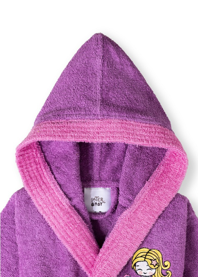 Halat de Baie Violet 2-4 Ani 00515-T2-4-32 Interbaby