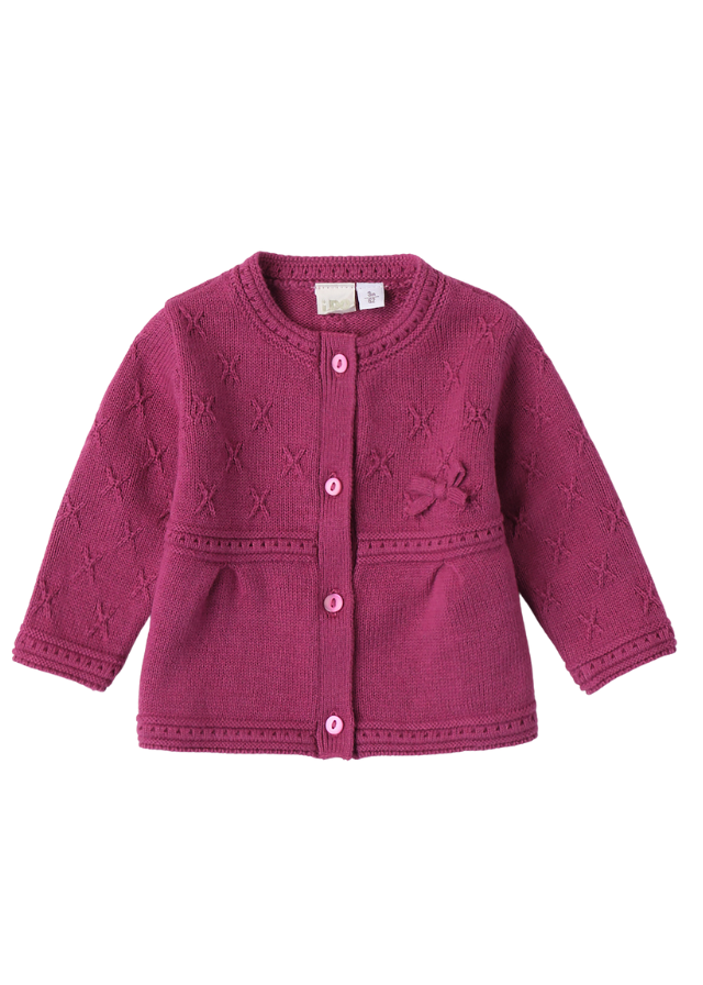 Set 3 Piese Salopeta Lunga si Cardigan Tricot Frez si Bluza cu Flori iDO