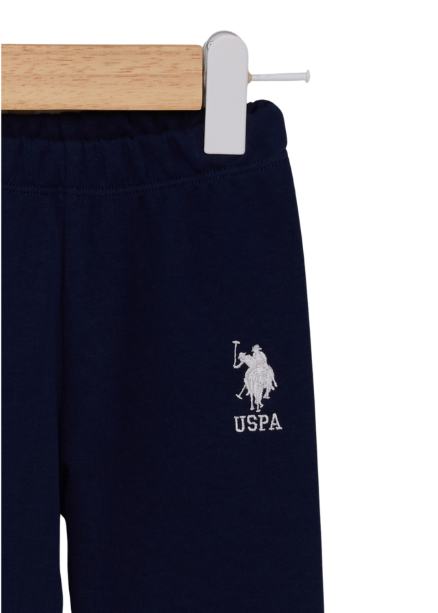 Trening 2 Piese Bluza Sport Rosie si Pantaloni Bleumarin USB2086 V2 Us Polo Assn