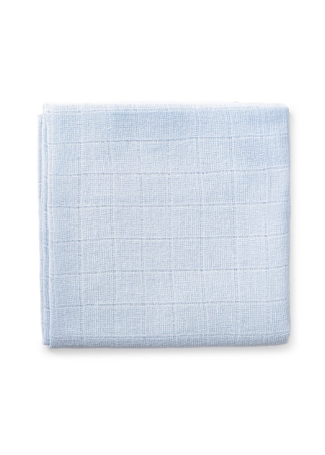 Set 3 Scutece din Muselina Alb-Bleu Imprimeu Panda 80x80 cm 98972-01 Interbaby