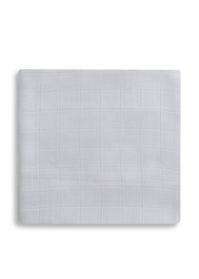 Set 3 Scutece Muselinadin Bambus Alb-Gri cu Imprimeu Copaci 55x70 cm 98975-31 Interbaby