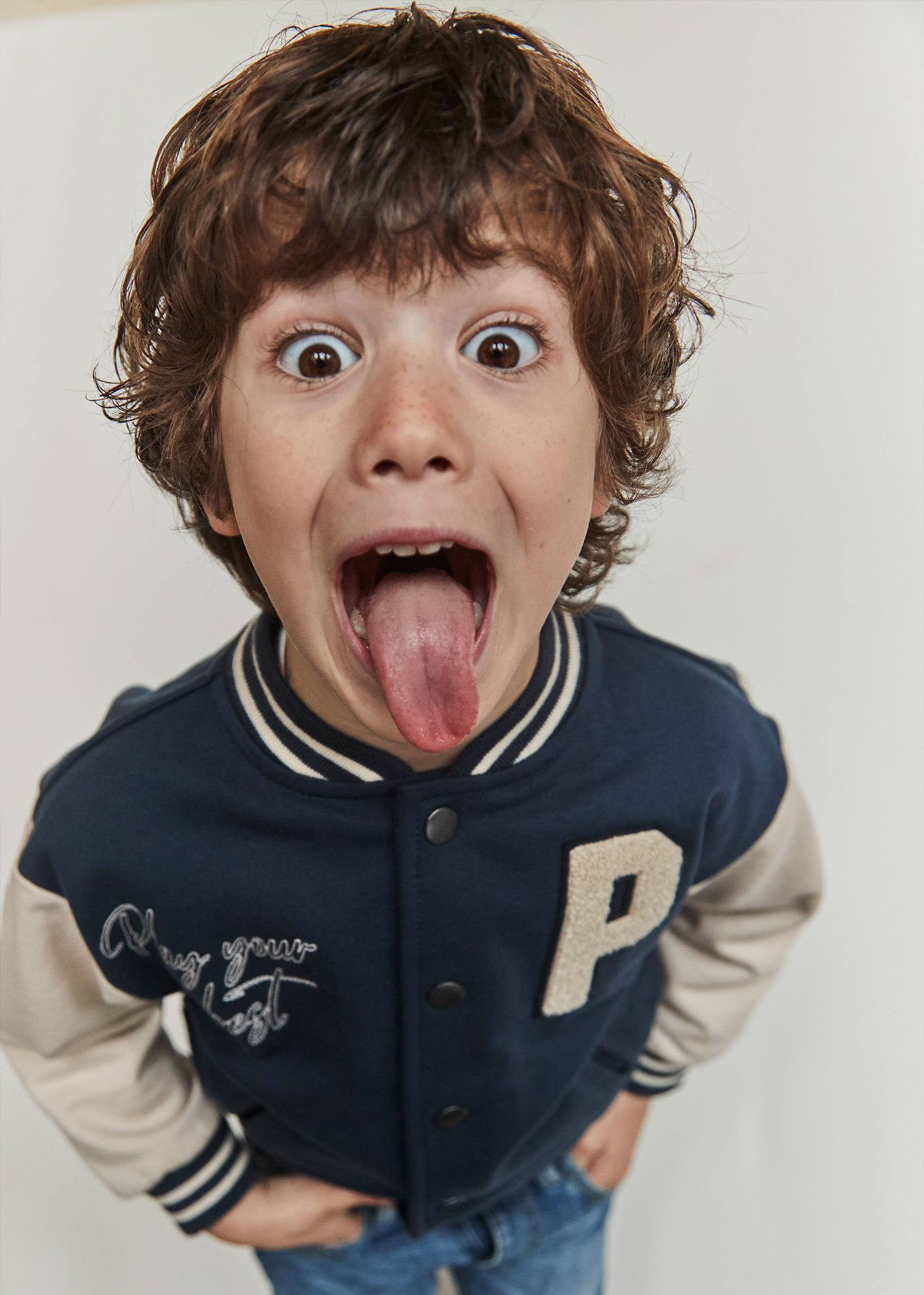 Jacheta Bomber Bleumarin cu Bej 4424 Mayoral