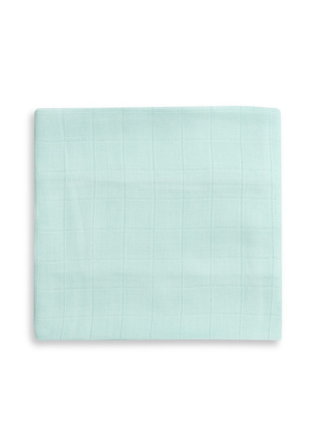 Set 3 Scutece Muselina din Bambus Alb-Verde Menta Imprimeu Copaci 55x70 cm 98975-58 Interbaby