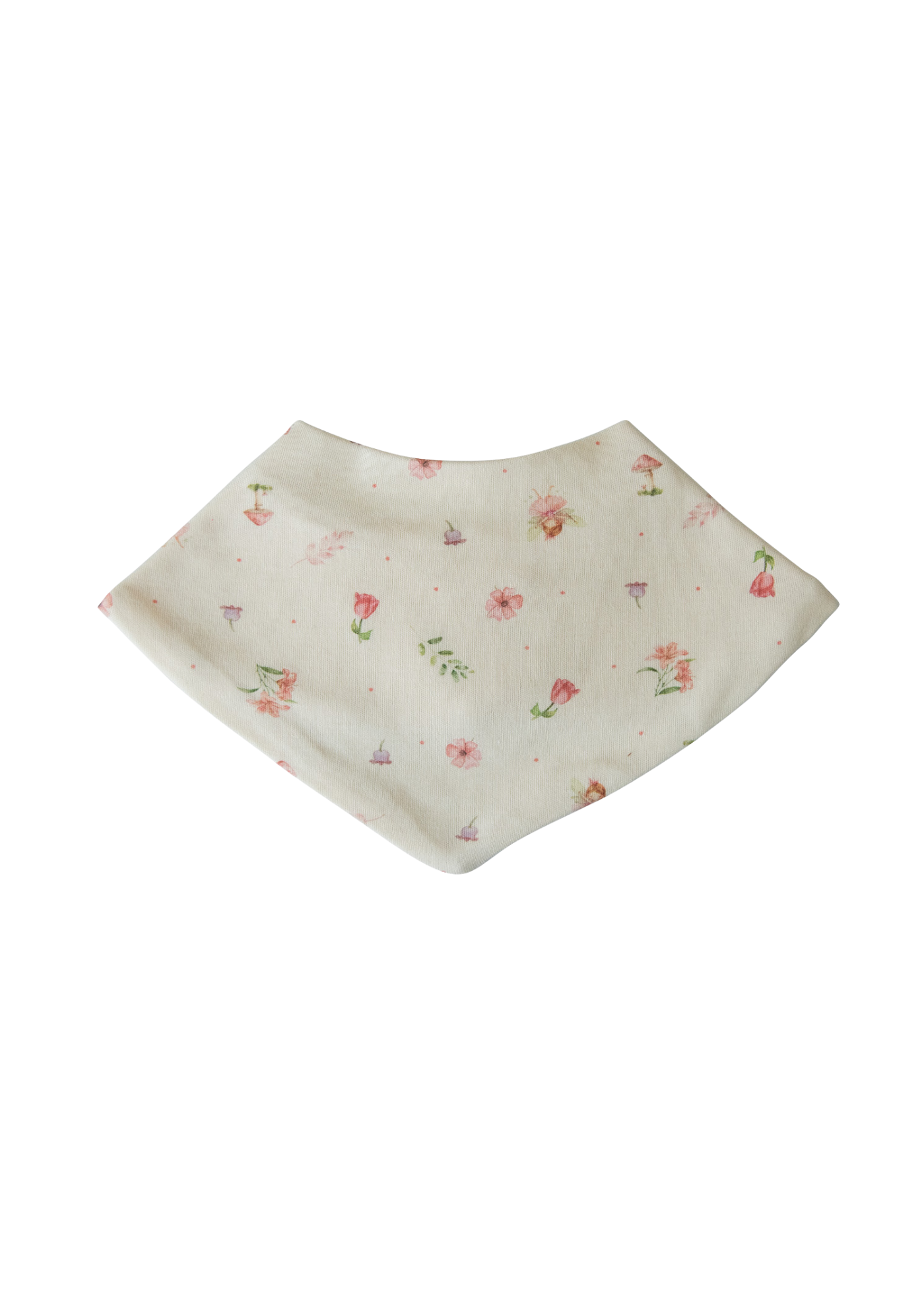 Set 3 Bavete Bumbac Organic Bej cu Roz cu Zane S60186 Kitikate