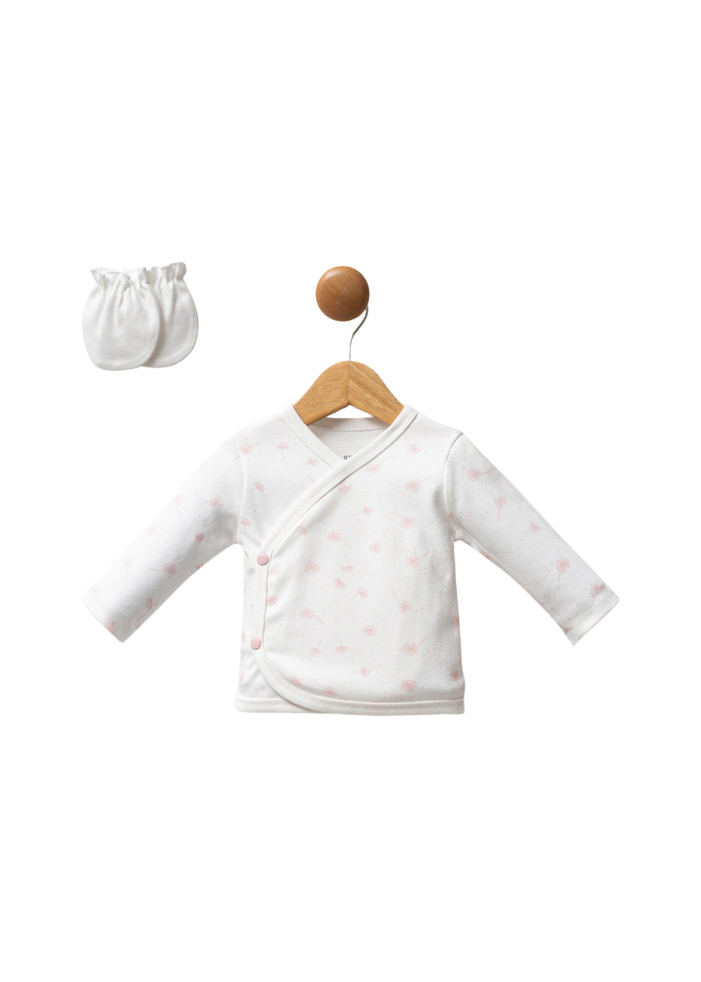 Set 5 Piese Crem cu Imprimeu Dandelion Roz USB2701 Us Polo Assn