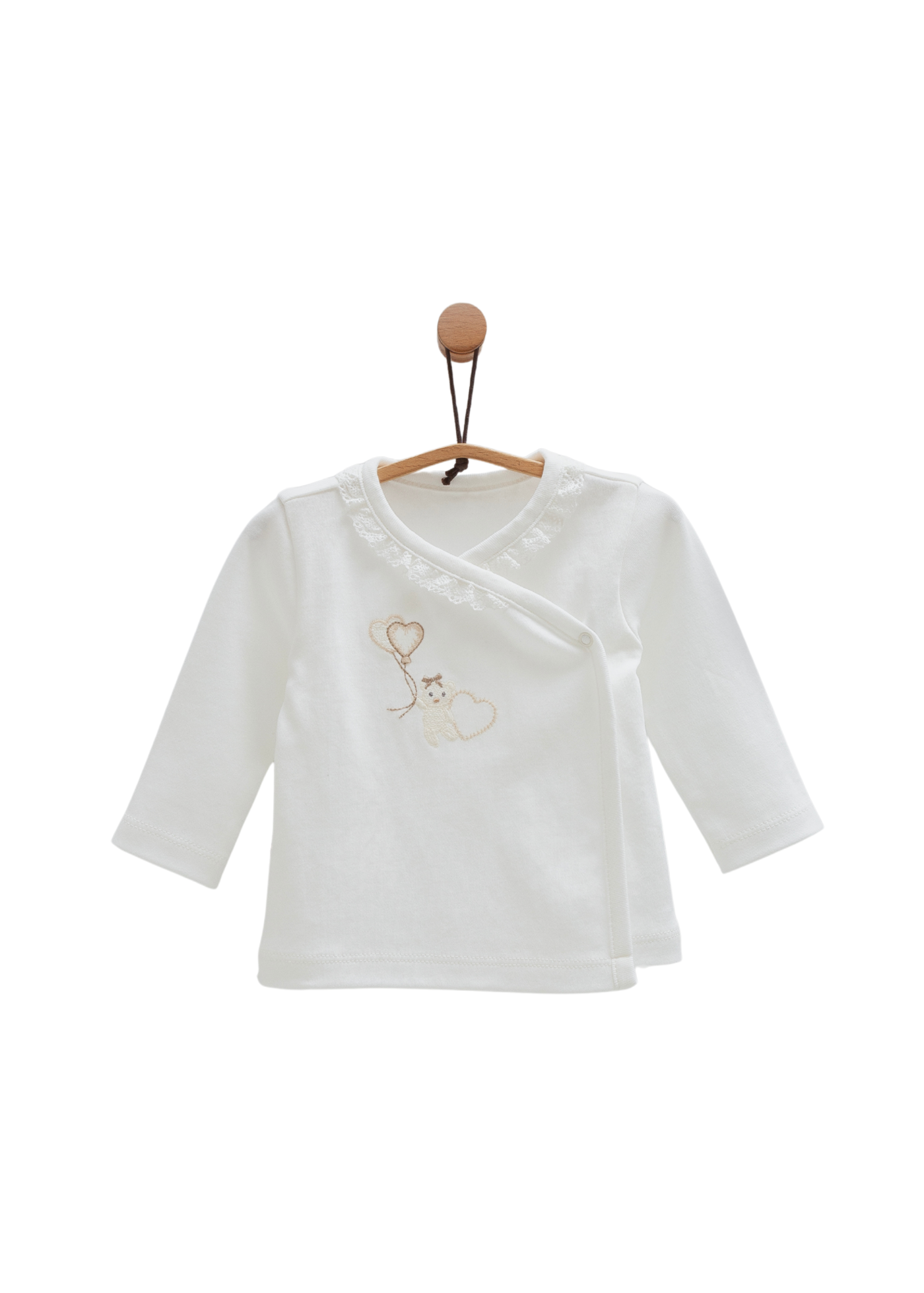 Set 5 Piese Nou Nascut Crem cu Bej ZK1991 Mell Sweet Baby