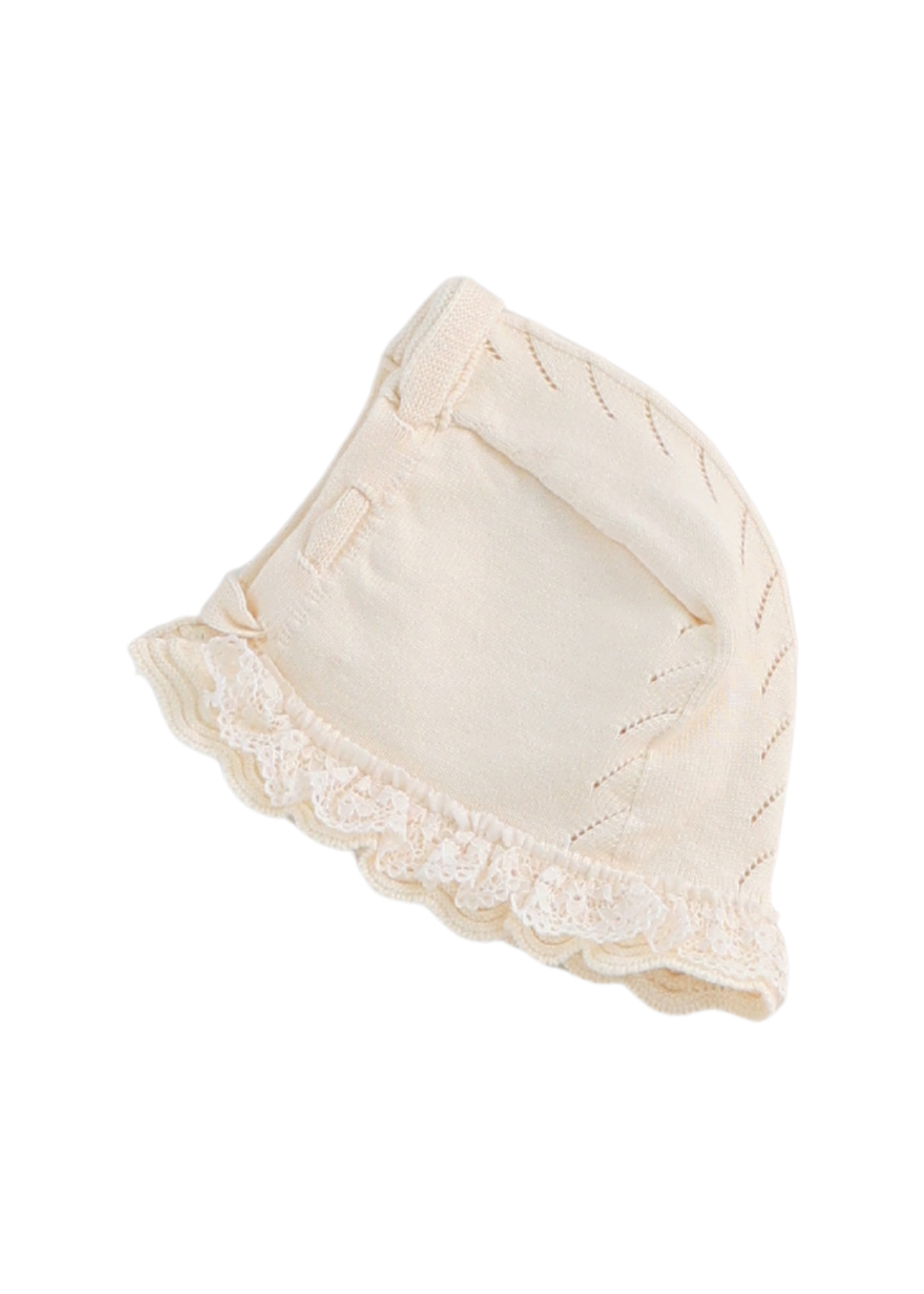 Set 3 Piese Tricotat Bluza ,Pantaloni si Caciula Bej 8538 Leo King