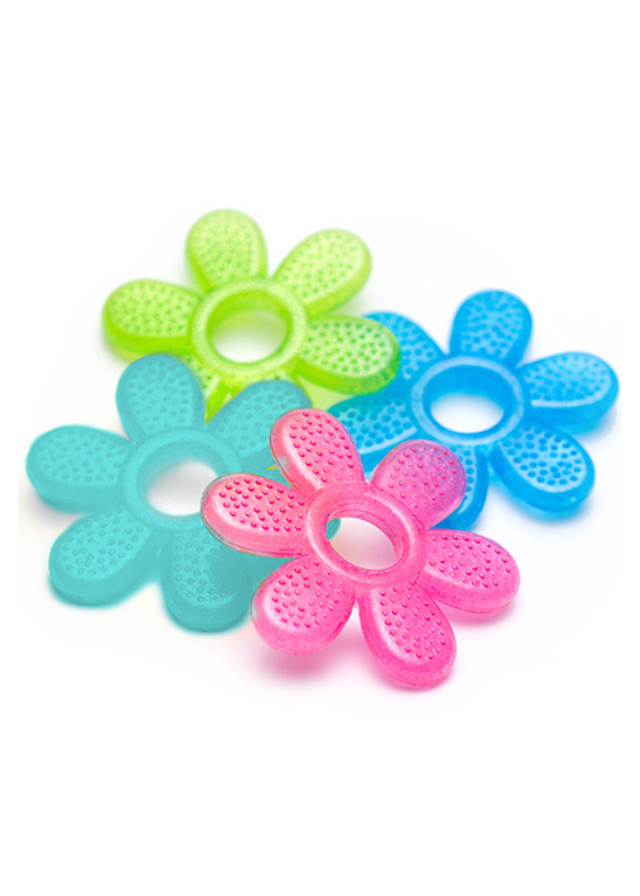 Inel Dentitie Gel Floare Verde 1060 BabyOno - Camera Bebelusului