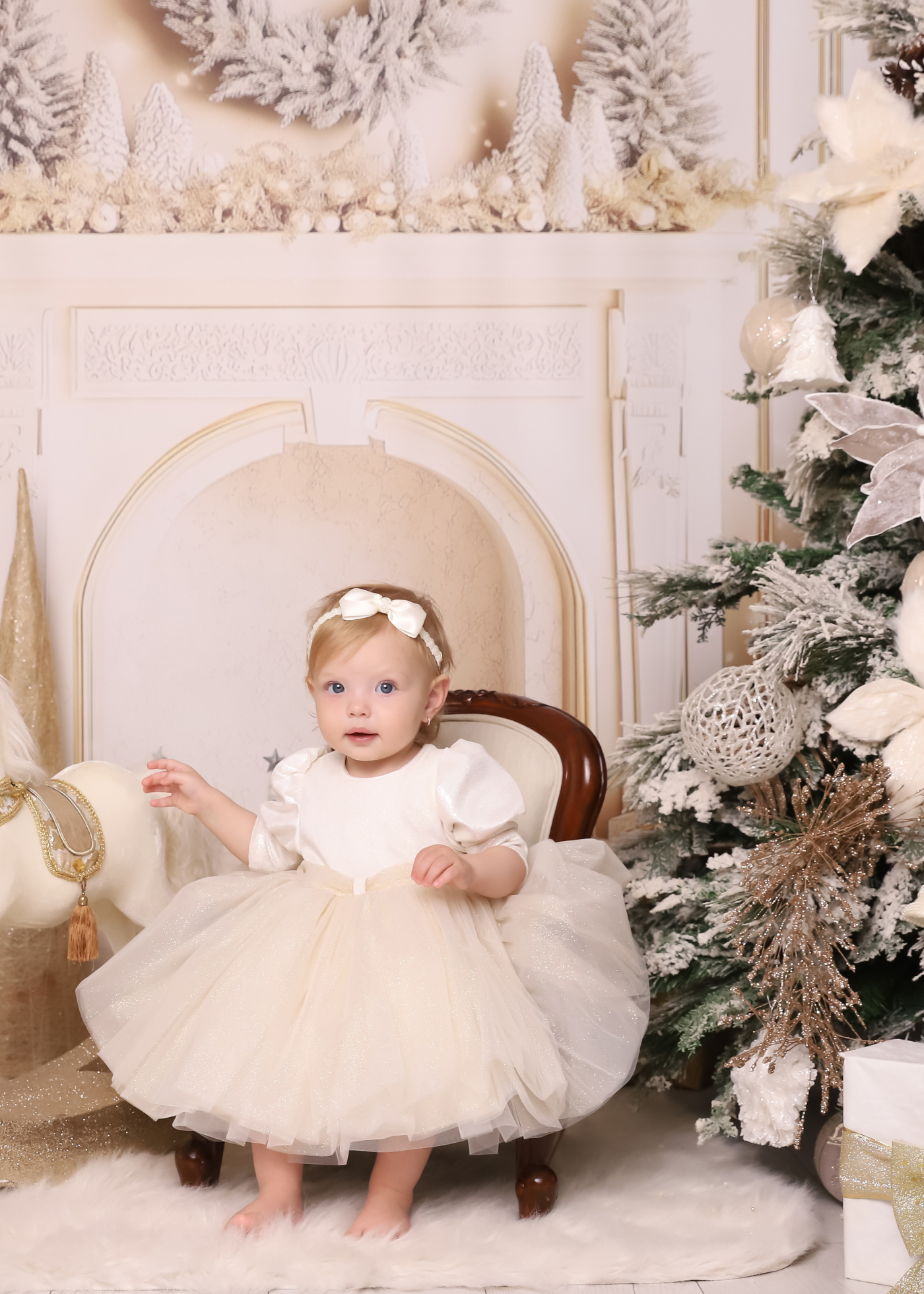 Rochita Aurie Cu Sclipici AnneBebe