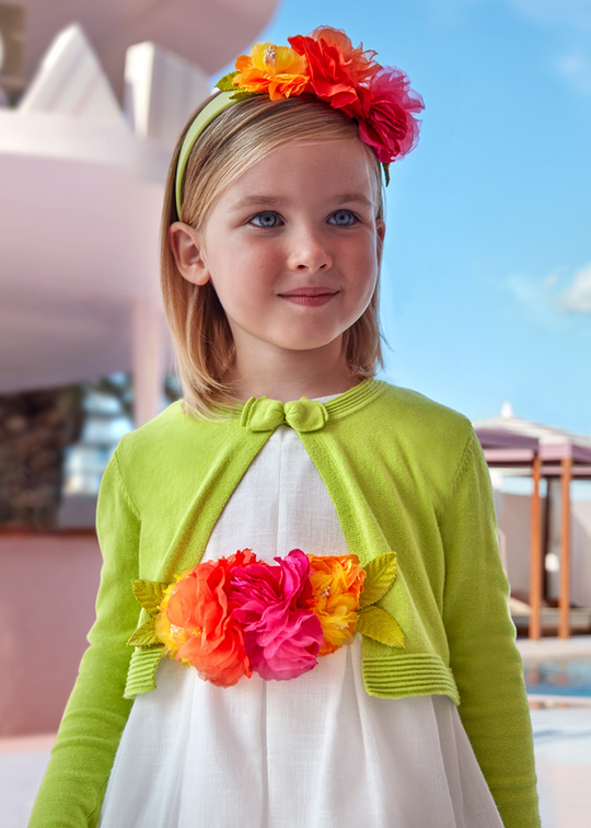 Bolero Tricotat Verde cu Funda 321 Mayoral