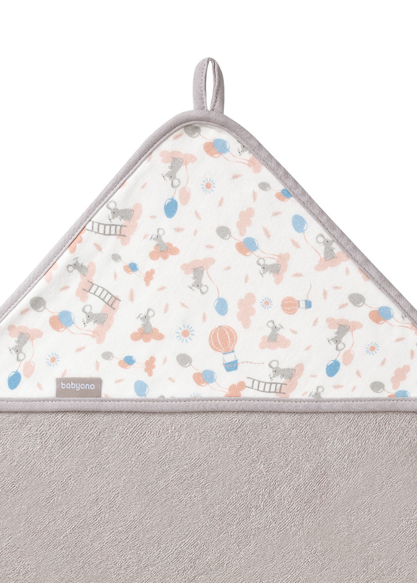 Prosop cu Capison Gri din Bumbac 100X100 cm 1552/03 BabyOno