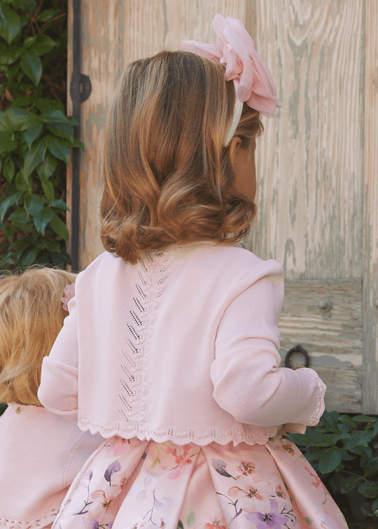 Pink Knitted Bolero 5366 Abel &amp; Lula