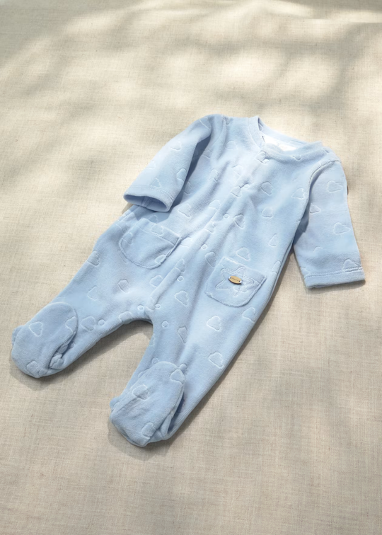 Pijama Bleu din Catifea pentru Baieti 2765 – Mayoral
