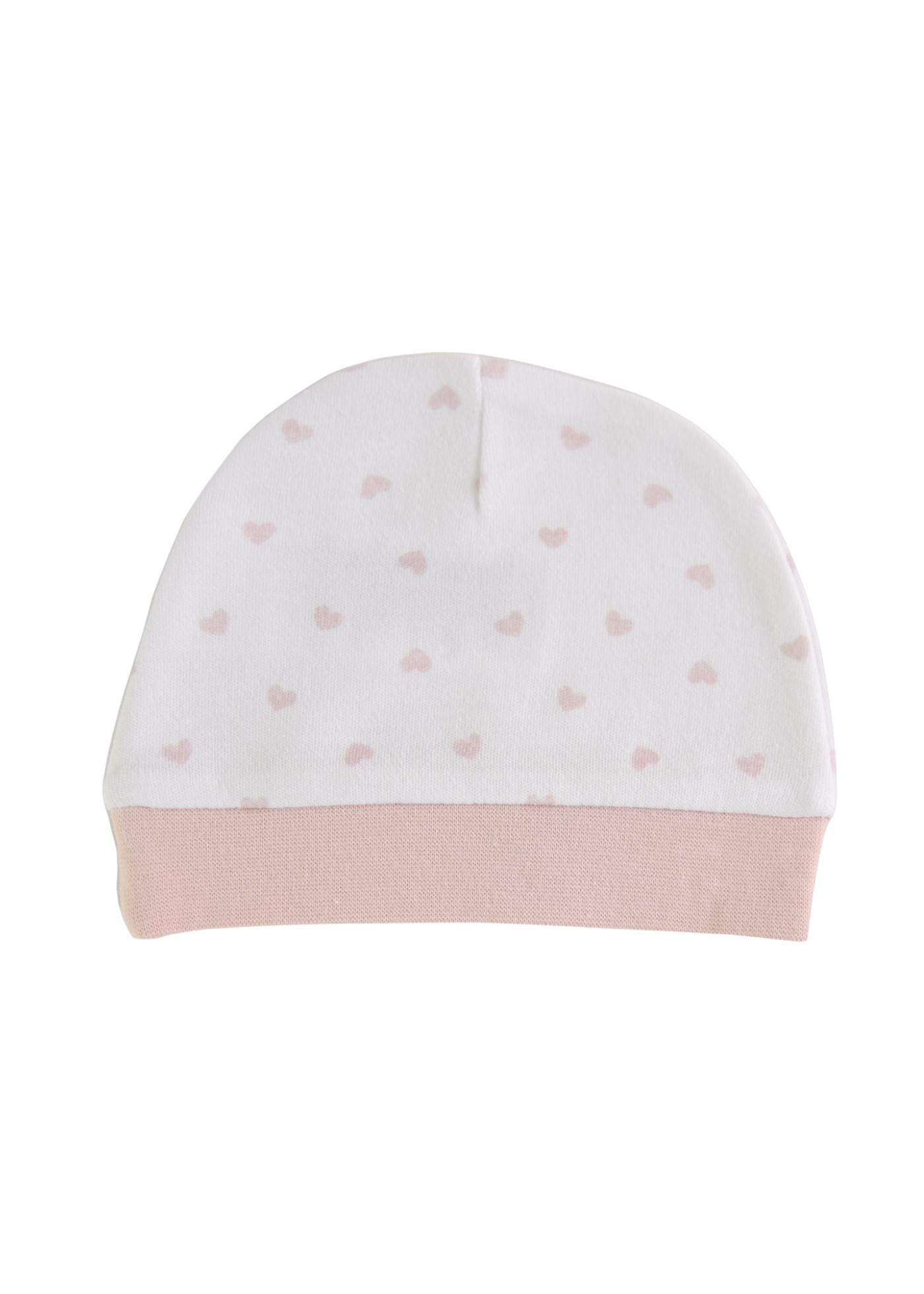 Set 4 Piese Bumbac Organic Alb cu Inimi Roz cu Vesta S13696 KitiKate