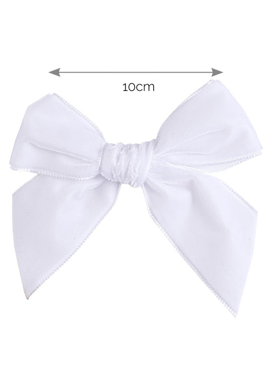 Clama de Par cu Funda din Catifea Alba 50950000 – Condor