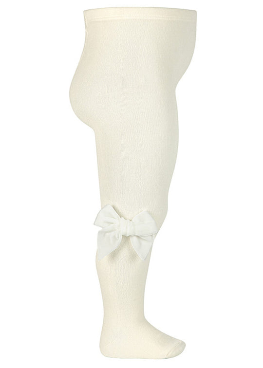 Dres din Bumbac cu Nylon Crem cu Funda din Catifea pentru Fetite 24891 – Condor