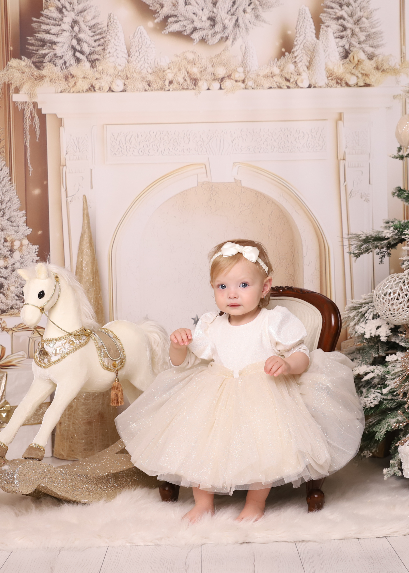 Rochita Aurie Cu Sclipici AnneBebe