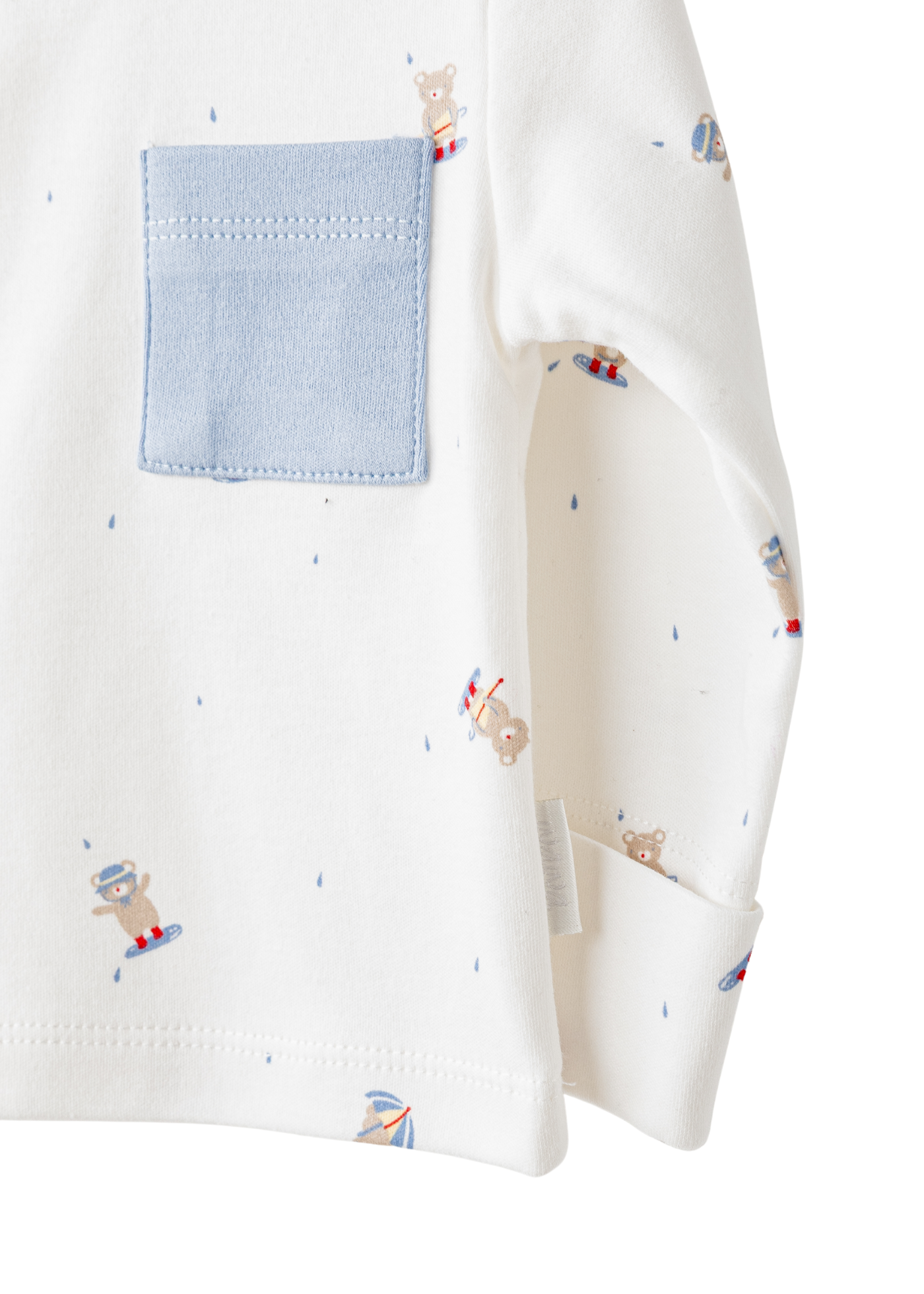 Set 3 Piese Crem cu Bleu cu Ursi AC26073 Andywawa