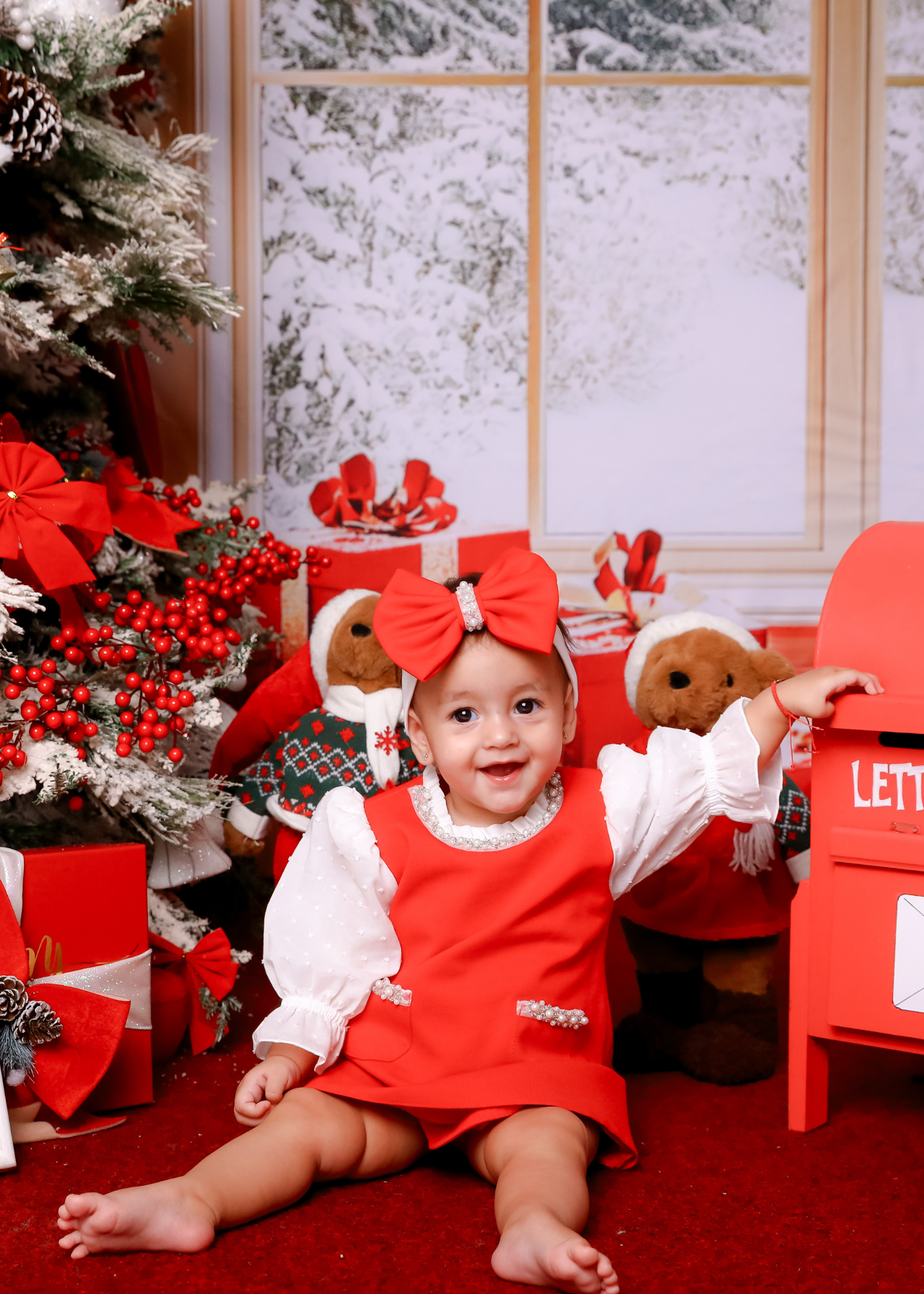 Rochita Rosie Cu Perle La Gat Si Buzunare AnneBebe