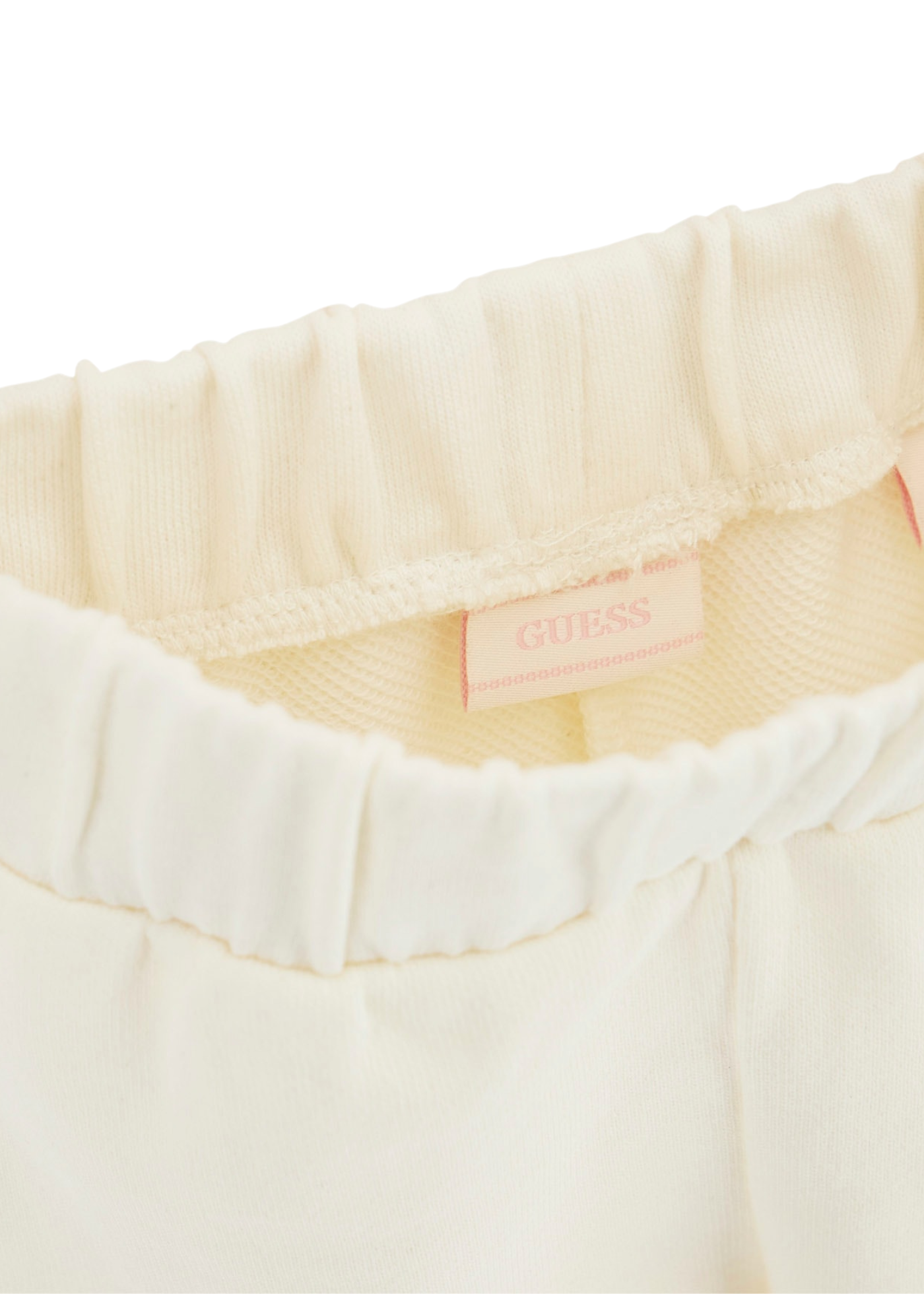 Trening 2 Piese Hanorac si Pantaloni Lungi Crem cu Logo Paiete A5YG00 KA6R4 G012 Guess