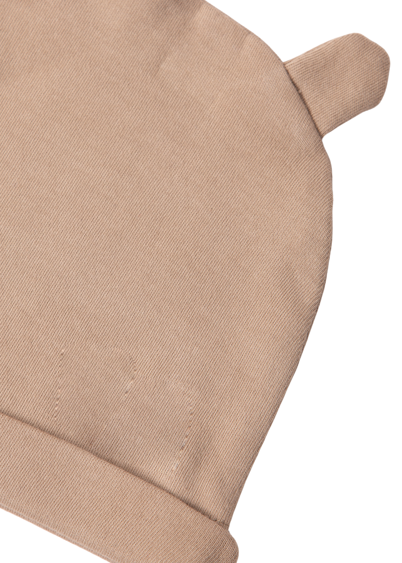 Set 3 Piese Body Bej cu Imprimeu Ursi Pantaloni Lungi si Fes Maro T4093 Bebetto