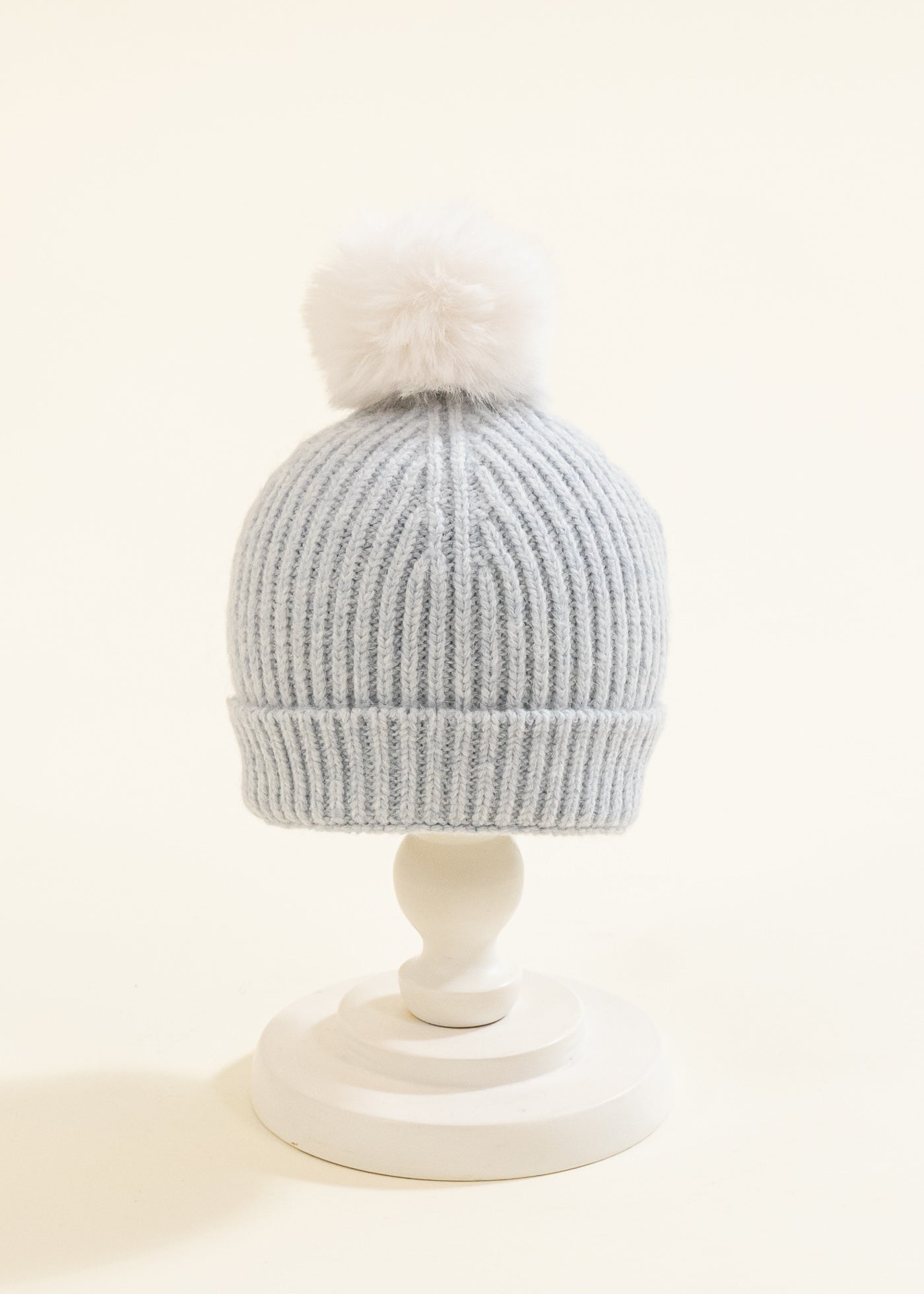 Caciula Tricotata Bleu Lana Merinos 2016 Leo King