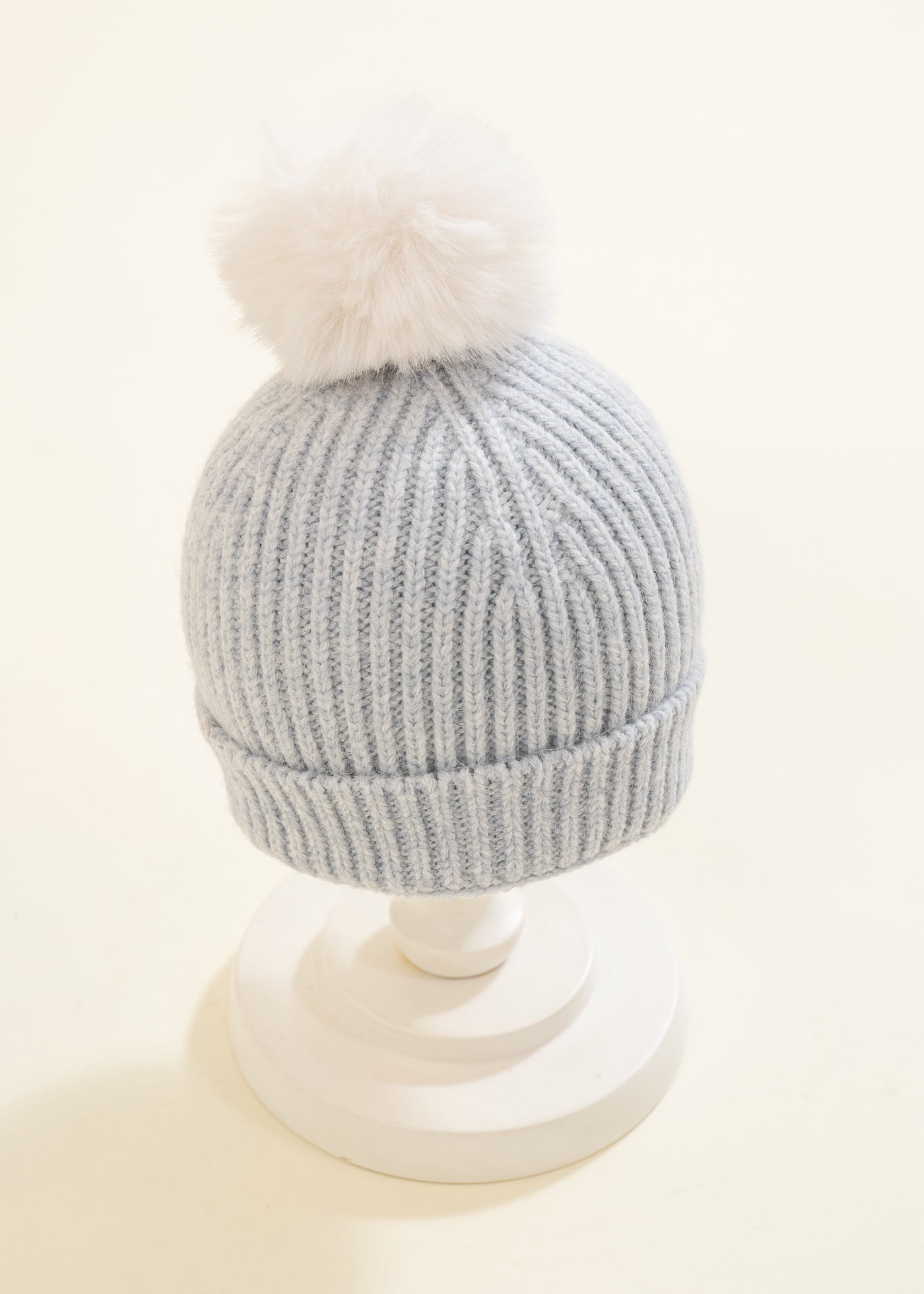 Caciula Tricotata Bleu Lana Merinos 2016 Leo King