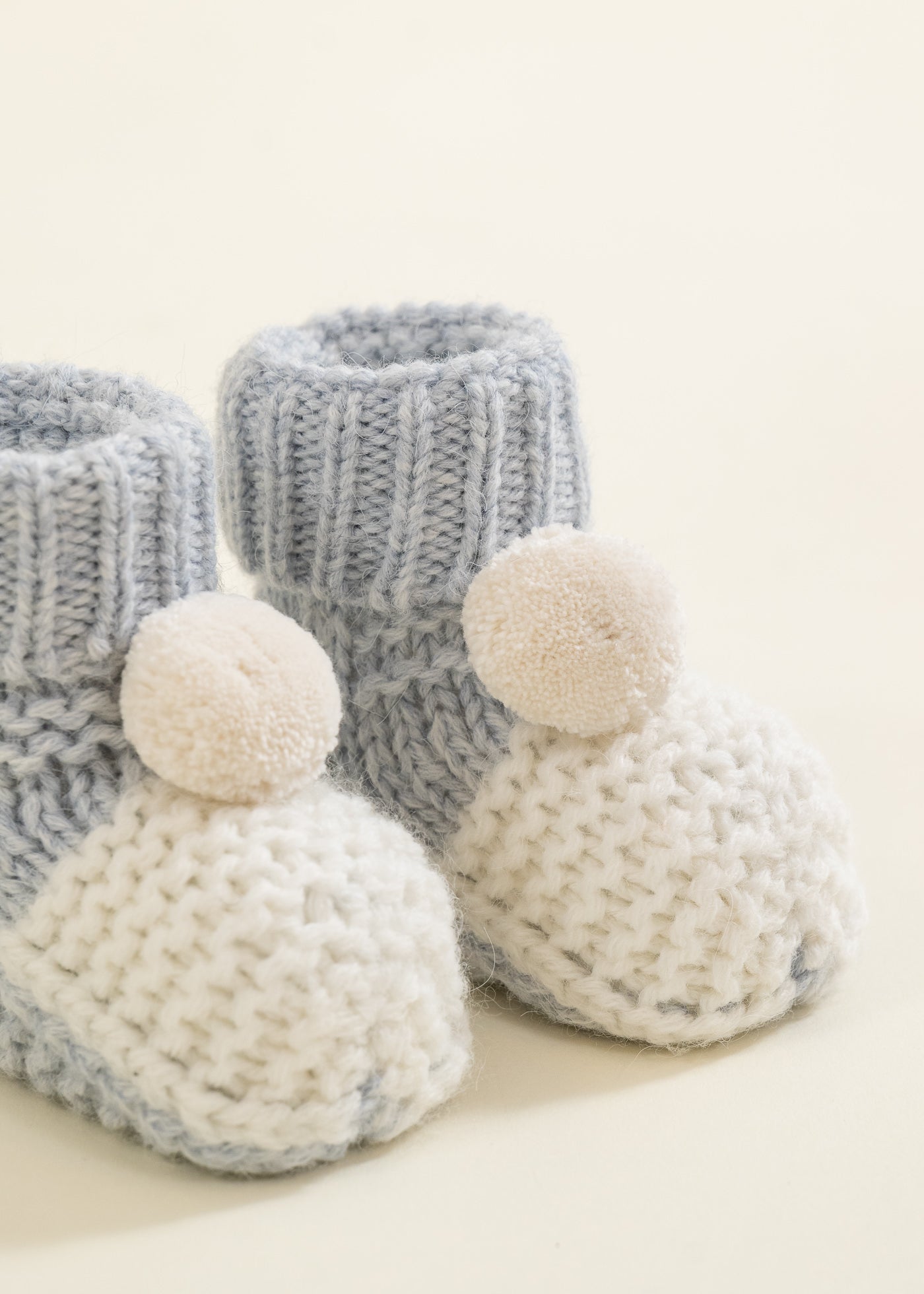 Botosi Tricotati Bleu cu Ivory 2207 Leo King