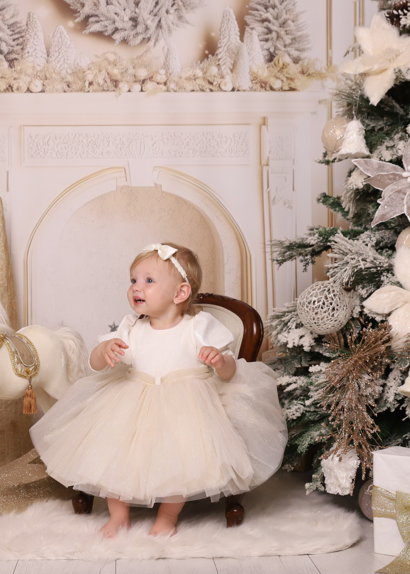 Rochita Aurie Cu Sclipici AnneBebe