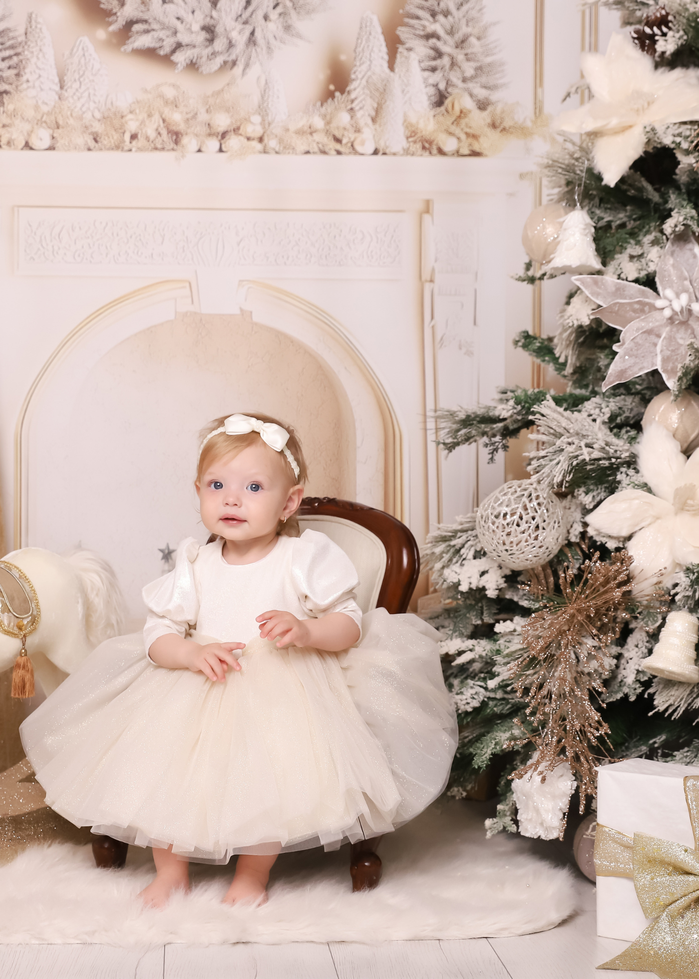 Rochita Aurie Cu Sclipici AnneBebe