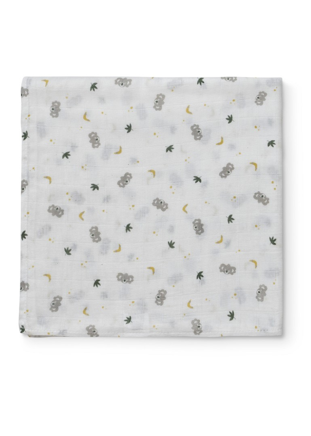 Scutec Muselina Bambus Alb-Gri 120x120 cm 98962-31 Don Algodon