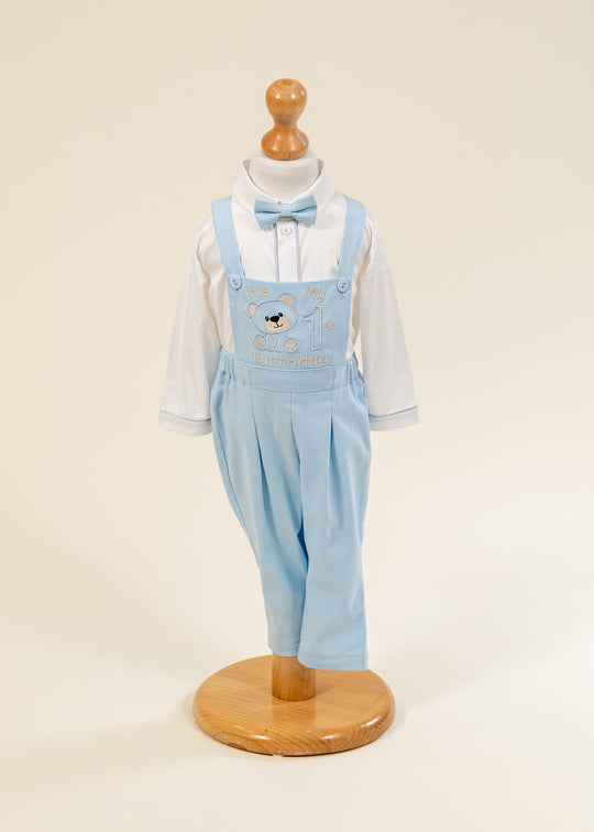 Costum Aniversar 1 An Pantalon Bleu AnneBebe