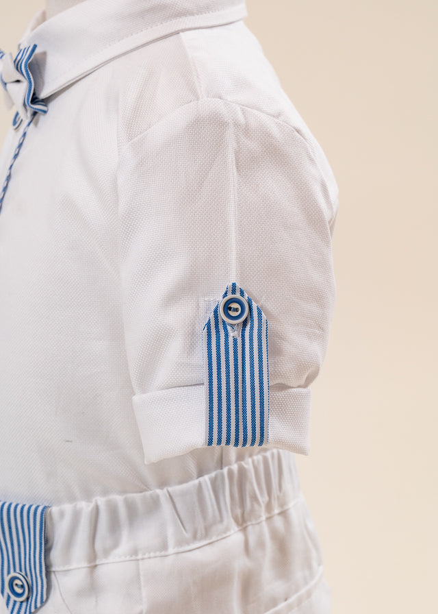Set Botez Armand 2 Piese, Costum si Trusou Personalizat AnneBebe