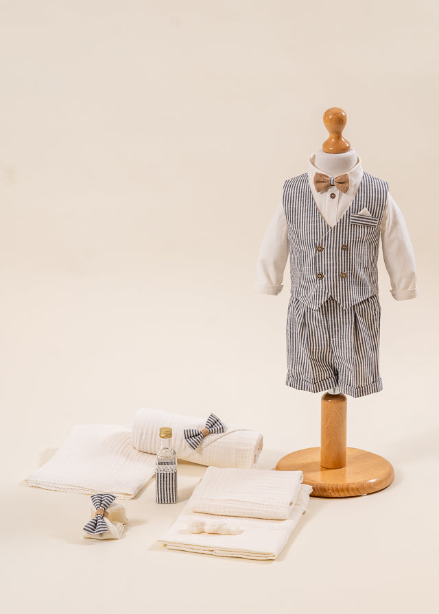 Set Botez Teodor 2 Piese  Costum Trusou Personalizat AnneBebe