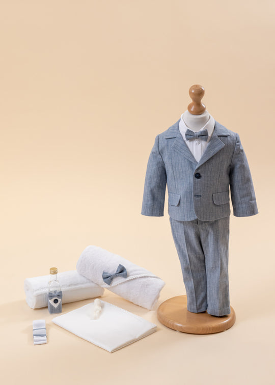 Alexandru Baptism Set 2 Pieces, Suit and Suit AnneBebe Personalized