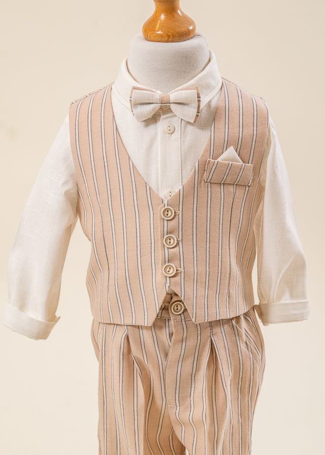 Set Botez  Dan 3 Piese   Costum Trusou Lumanare  Personalizat Botez AnneBebe