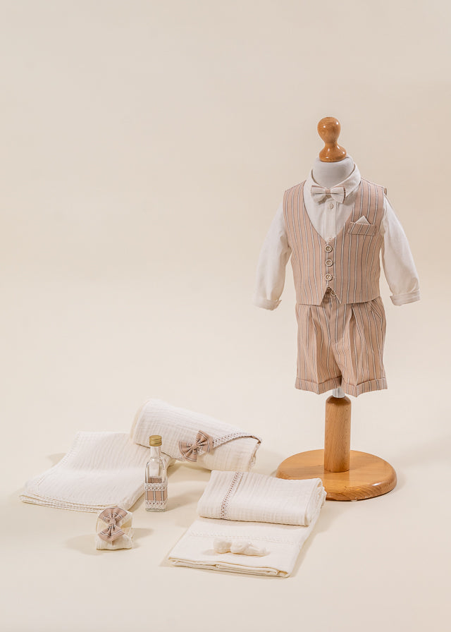 Set Botez  Dan 2 Piese   Costum Trusou   Personalizat AnneBebe