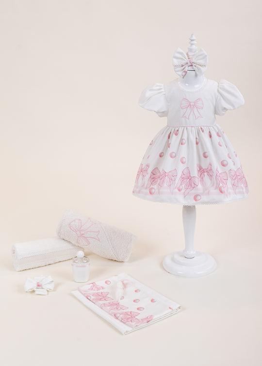 Set Botez Letty 2 Piese Rochita si Trusou Personalizat AnneBebe