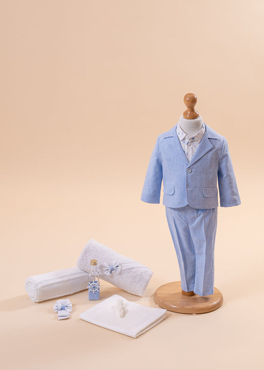 Alin Baptism Set 2 Pieces, Costume and Personalized Suit AnneBebe