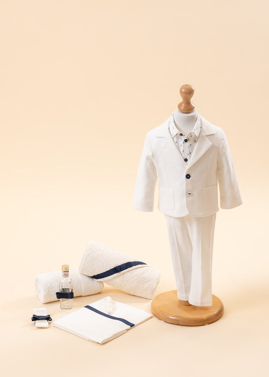 Marian Baptism Set 2 Pieces, Costume and Personalized Suit AnneBebe