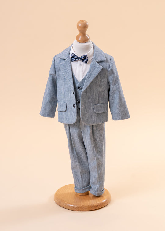 AnneBeBe Elegant 5-Piece Gray Suit