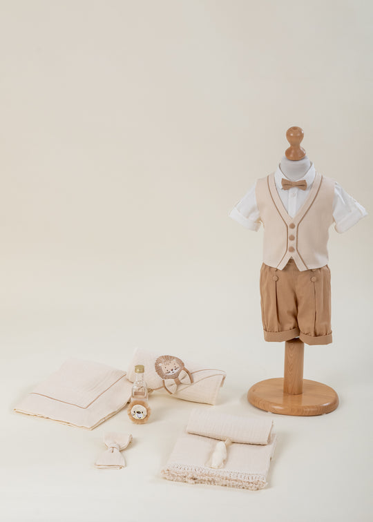 Enzo Christening Set 2-Piece Suit and Personalized Layette AnneBebe